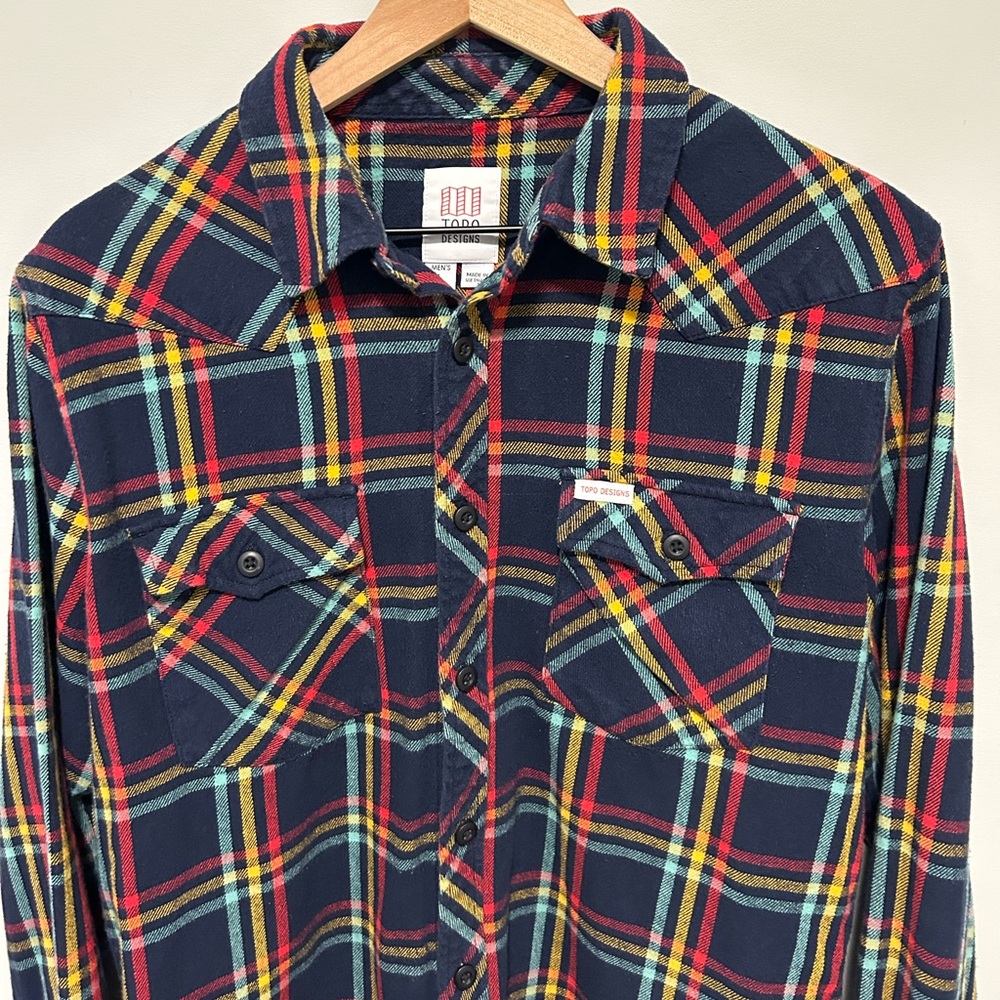 Topo Designs Flannel Mountain Plaid Men’s 100% Organic Cotton